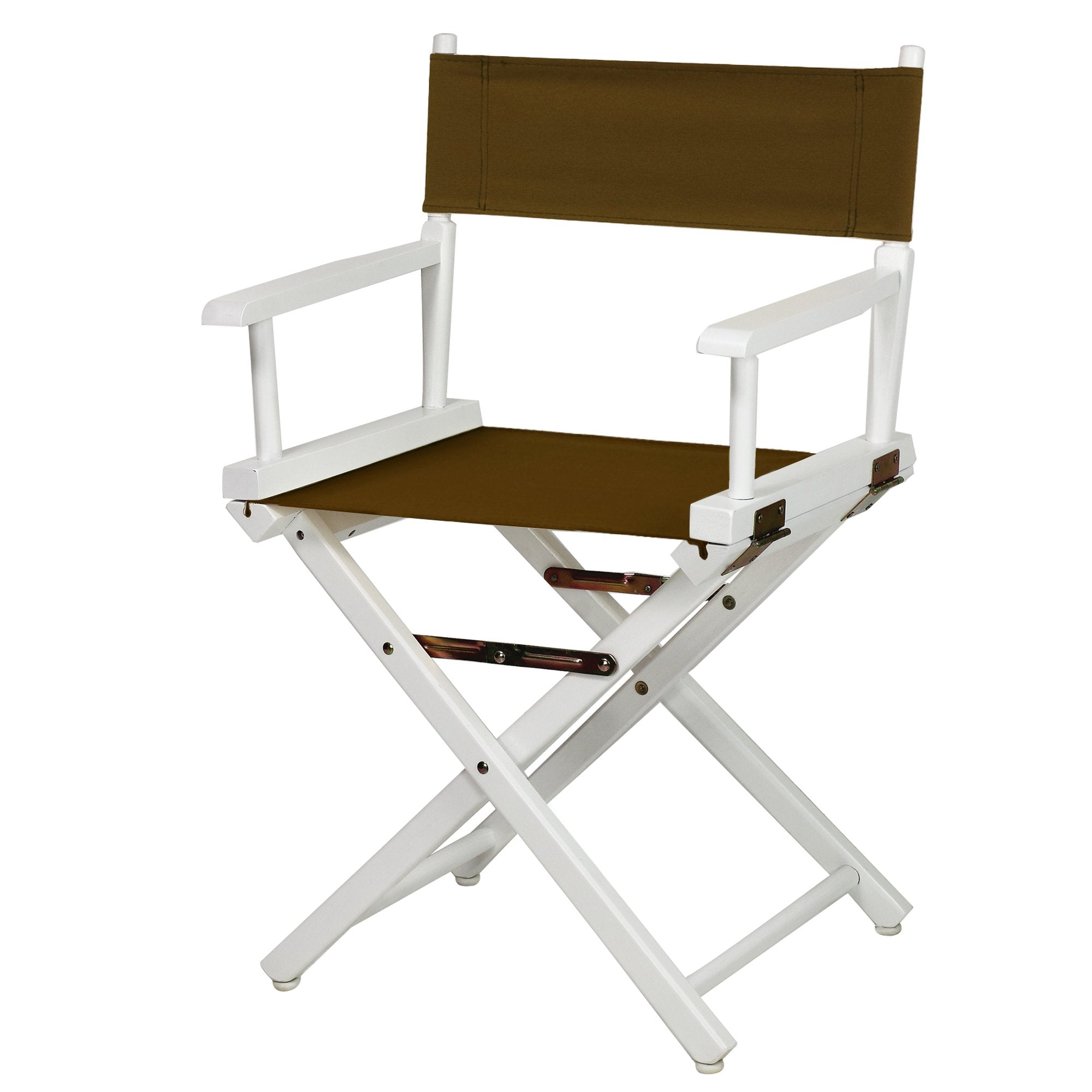 Casual Home 200-01/021-45 Director Chair 18 - Classic Height WhiteFrame/Brown Canvas
