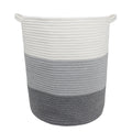 Orino 18 Extra Large Storage Baskets with Handle-Cotton Rope Laundry Basket-Toy Storage Organizer-Soft Baby Kid Nursery Hamper O