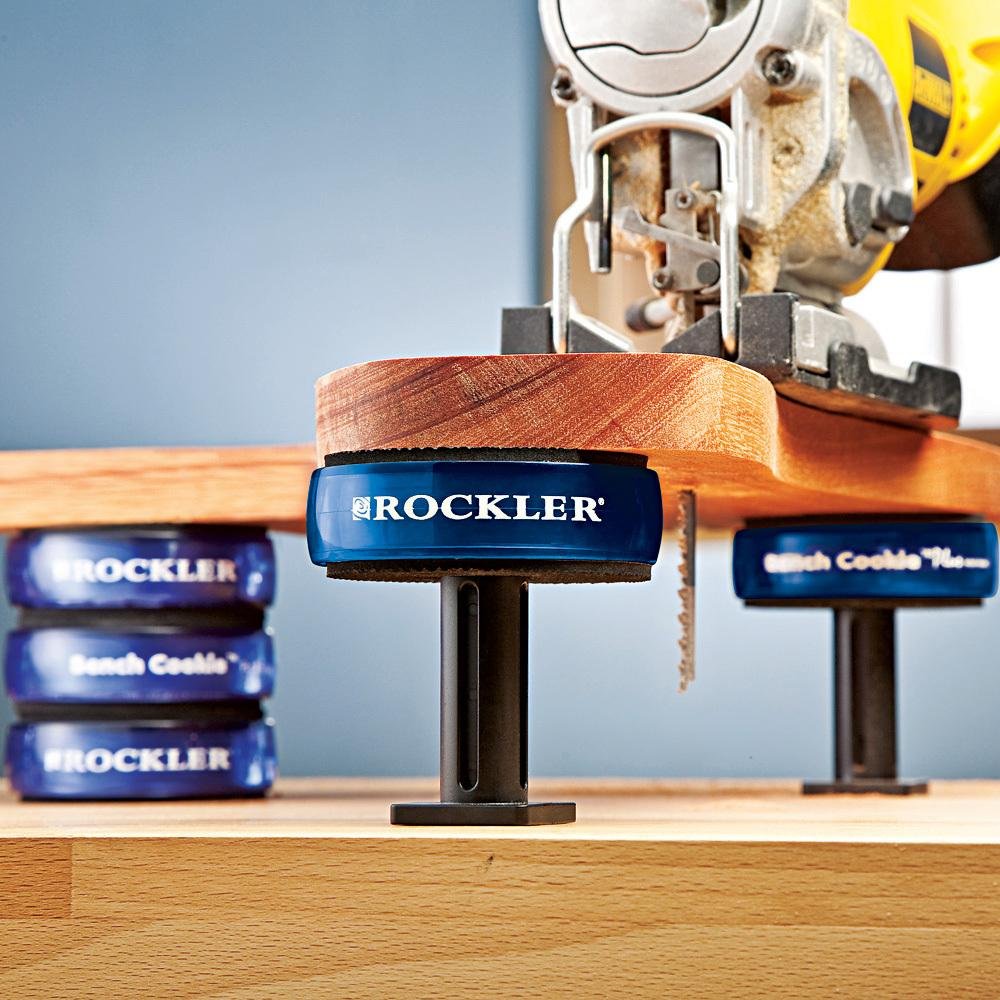 Rockler XL Risers for Bench Cookies Plus or Connect (4 Pack) - Bench Cookie Risers for Added Height - Bench Dog Cookies - Bench 
