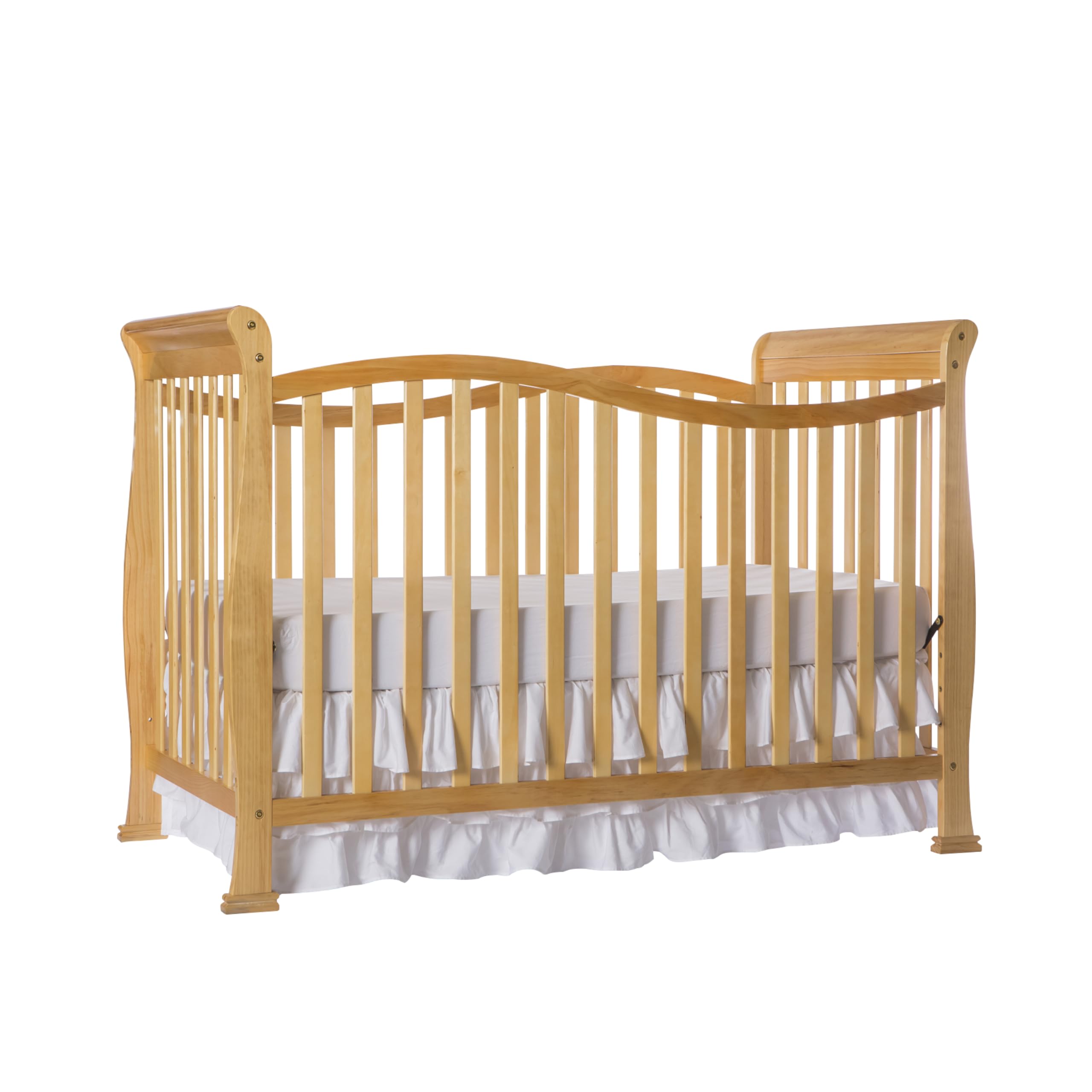 Dream On Me Violet 7-In-1 Convertible Life Style Crib In Natural, Greenguard Gold Certified, 4 Mattress Height Settings, Made Of