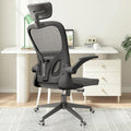 Monhey Black Office Chair, Ergonomic Office Chair, Home Office Desk Chair for Big and Tall People, Computer Chair with Adjustabl