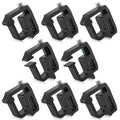 moveland 8 PCS Camper Shell Clamps - Heavy Duty Truck Topper Clamps - No Drilling Required Truck Cap Clamps for Chevy Silverado 