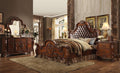ACME Dresden Queen Bed - 23140Q - PU & Cherry Oak