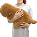 Isaacalyx Large Tyran rex-21 inch Dino Nugget Pillow, Soft Dinosaur Chicken Nuggets Pillow for Birthday Gifts, Dinosaur Theme Pa