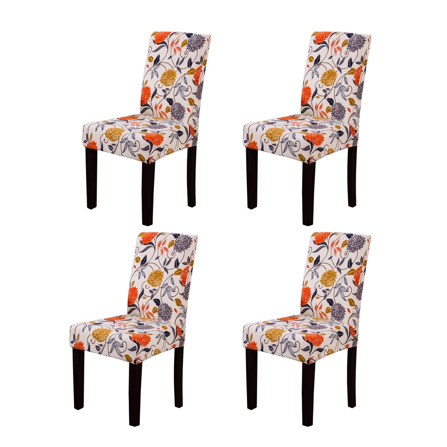 YEESSION Stretch Dining Chair Covers Removable Washable Seat Parson Chair Protector Slipcover for Dining Room,Party,Banquet,Hote