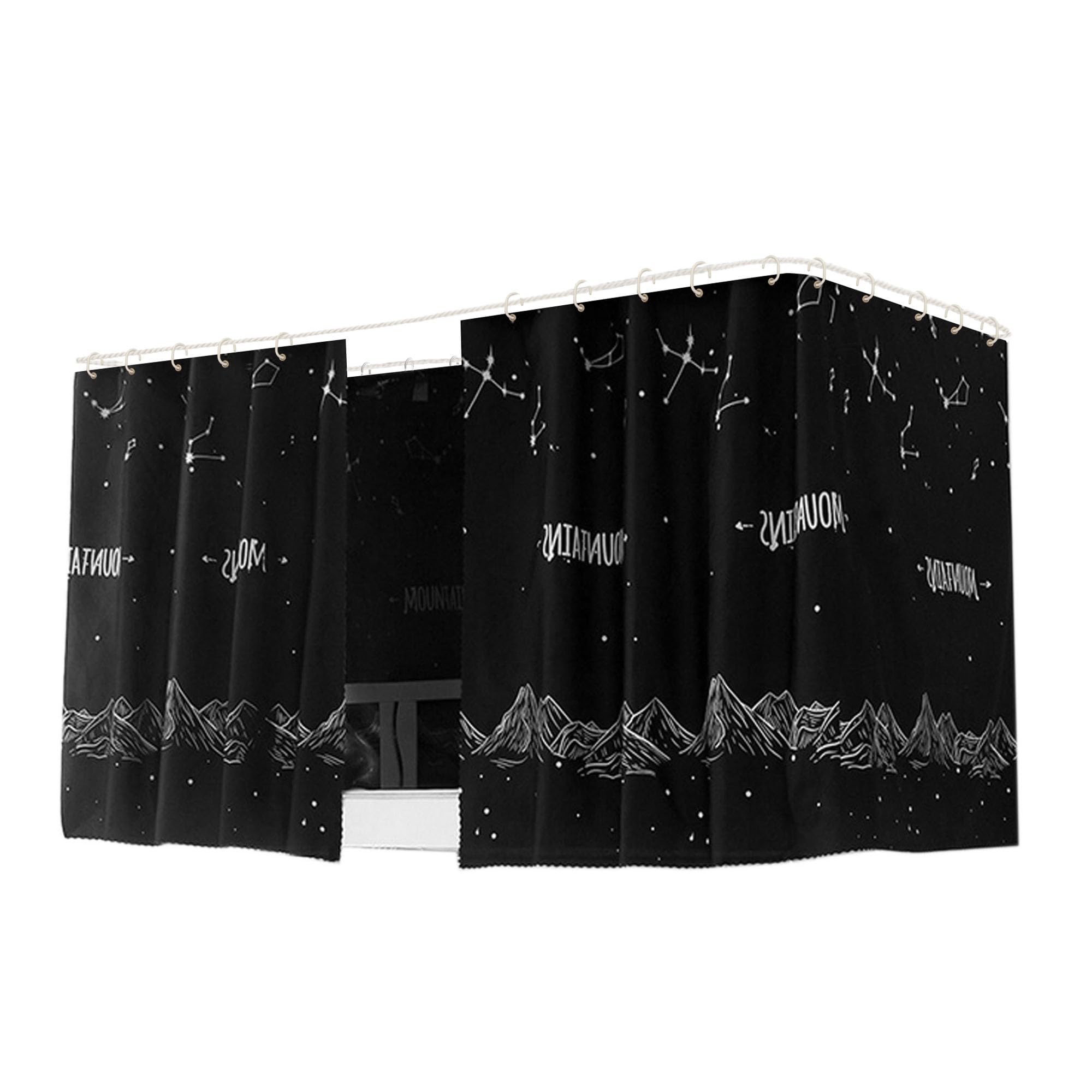 Hoce Dorm Twin Bunk Bed Drapes for Bottom Bunk Bed Privacy Curtains 3 Panels