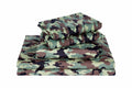 Chezmoi Collection Military Camo 4-Piece Sheet Set - Camouflage Army Green Printed Microfiber Soft Breathable Deep Pocket Sheets