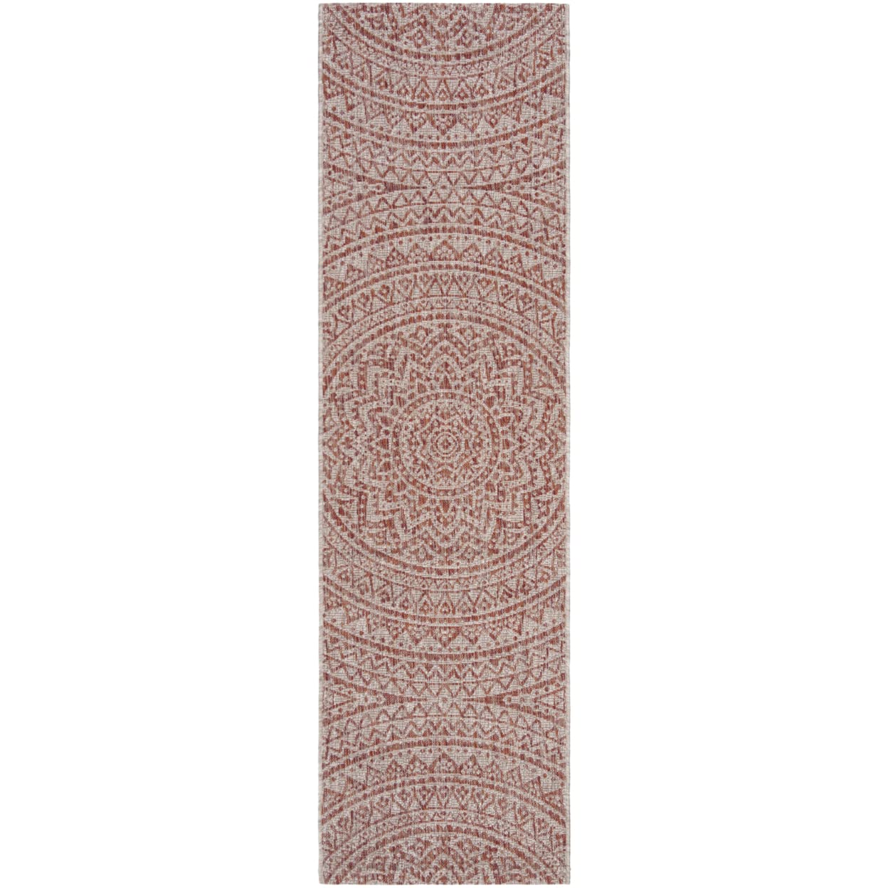 SAFAVIEH Courtyard Collection 2 3 x 14 Light Beige/Terracotta CY8734 Indoor/ Outdoor Easy Cleaning Patio Backyard Mudroom Runn
