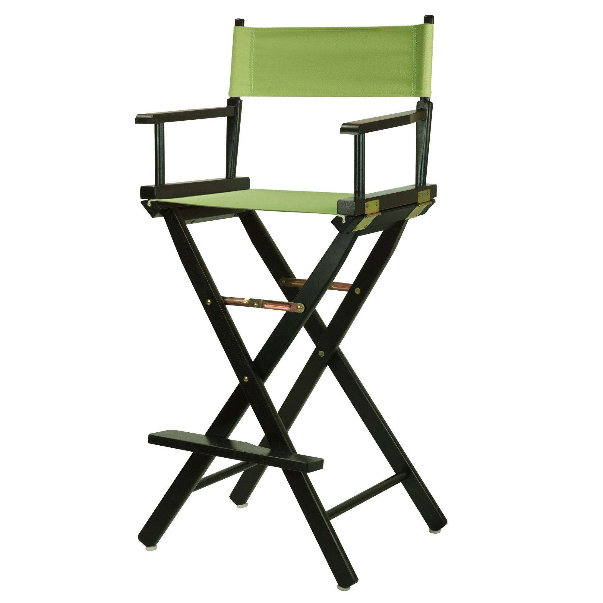 Casual Home 230-02/021-72 30 Black Frame-Lime Green Canvas Director Chair Bar Height, BlackFrame