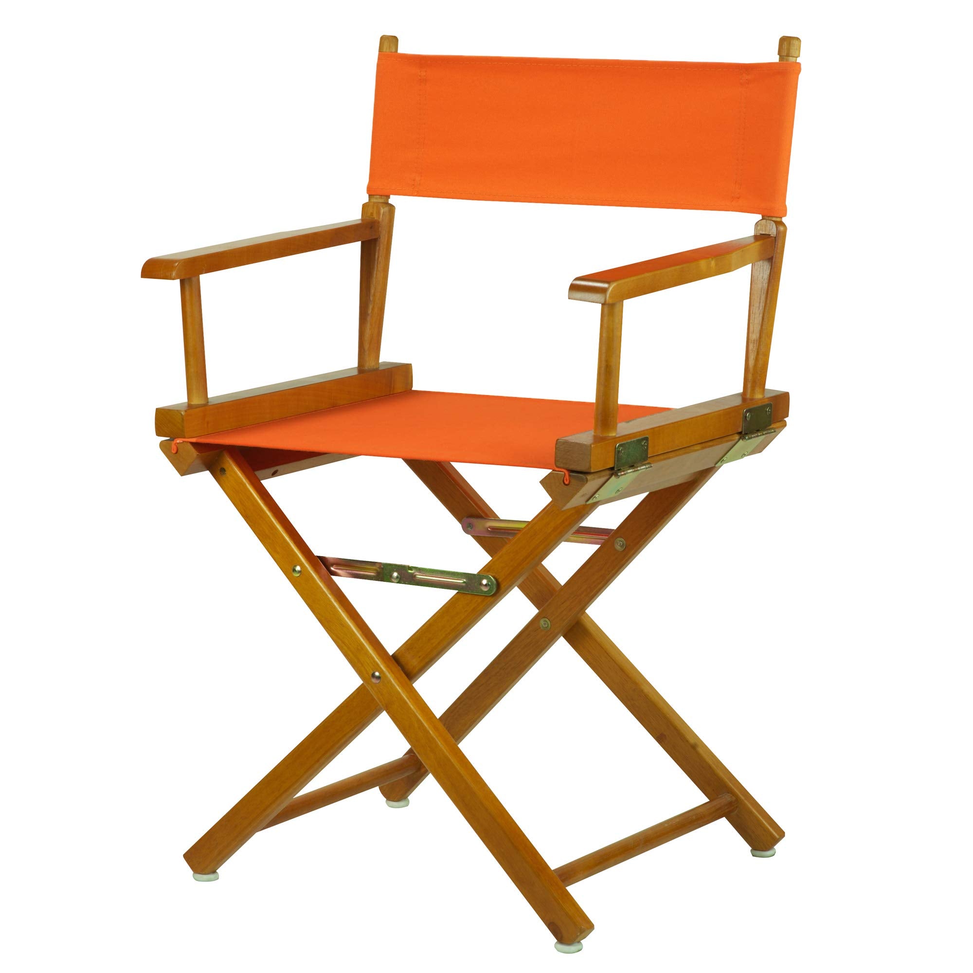 Casual Home 18 Directors Chair Honey Oak Frame with Tangerine Canvas