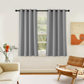 NICETOWN Room Darkening Short Curtain 54 inches Long for Living Room, Grommet Sound Reducing Thermal Insulated Curtains for Bedr
