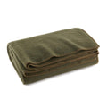 Olive Drab Green Warm Fire Retardant Blanket, 66 x 90 (80% Wool)-US Military Style