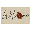 Fall Door Mat Outside,Football Welcome Mat for Front Door,Thanksgiving Autumn Indoor Outdoor Non-Slip Rugs,Fall Doormat for Farm