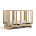 Storkcraft Santorini Deluxe 5-in-1 Convertible Crib with Bonus Toddler Guardrail (Driftwood) - GREENGUARD Gold Certified, Toddle