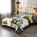 Feelyou Boys Construction Bedding Set Toddler Size Kids Machinery Truck Comforter for Children Construction Site Car Vehicle Dec