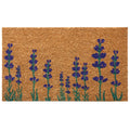 Rubber-Cal Purple English Lavender Flower Doormat, 18 x 30