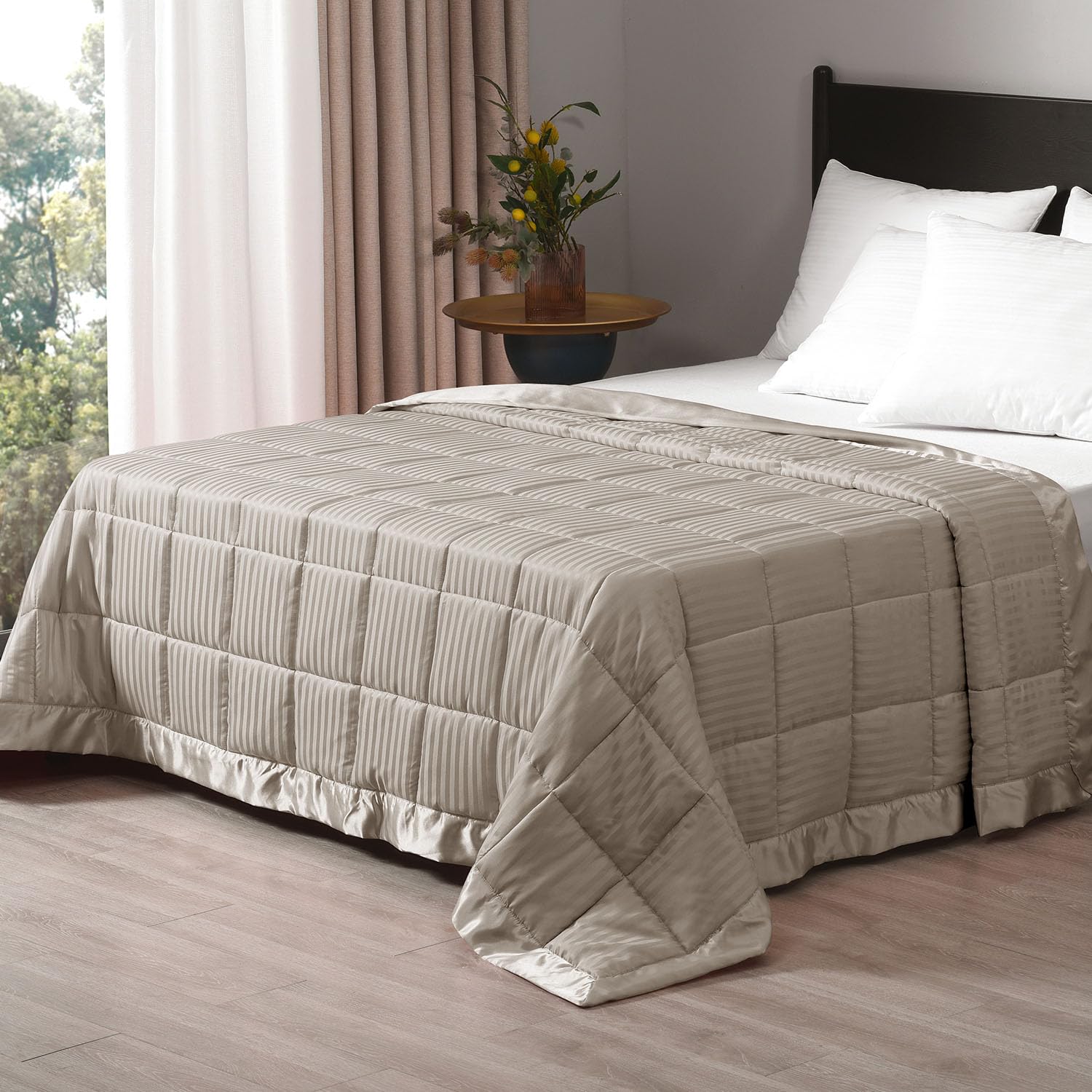 downluxe Weighted Blanket King Size, 18 lb Weighted Blanket with Glass Beads for All Season, Machine Washable Heavy Blanket (San