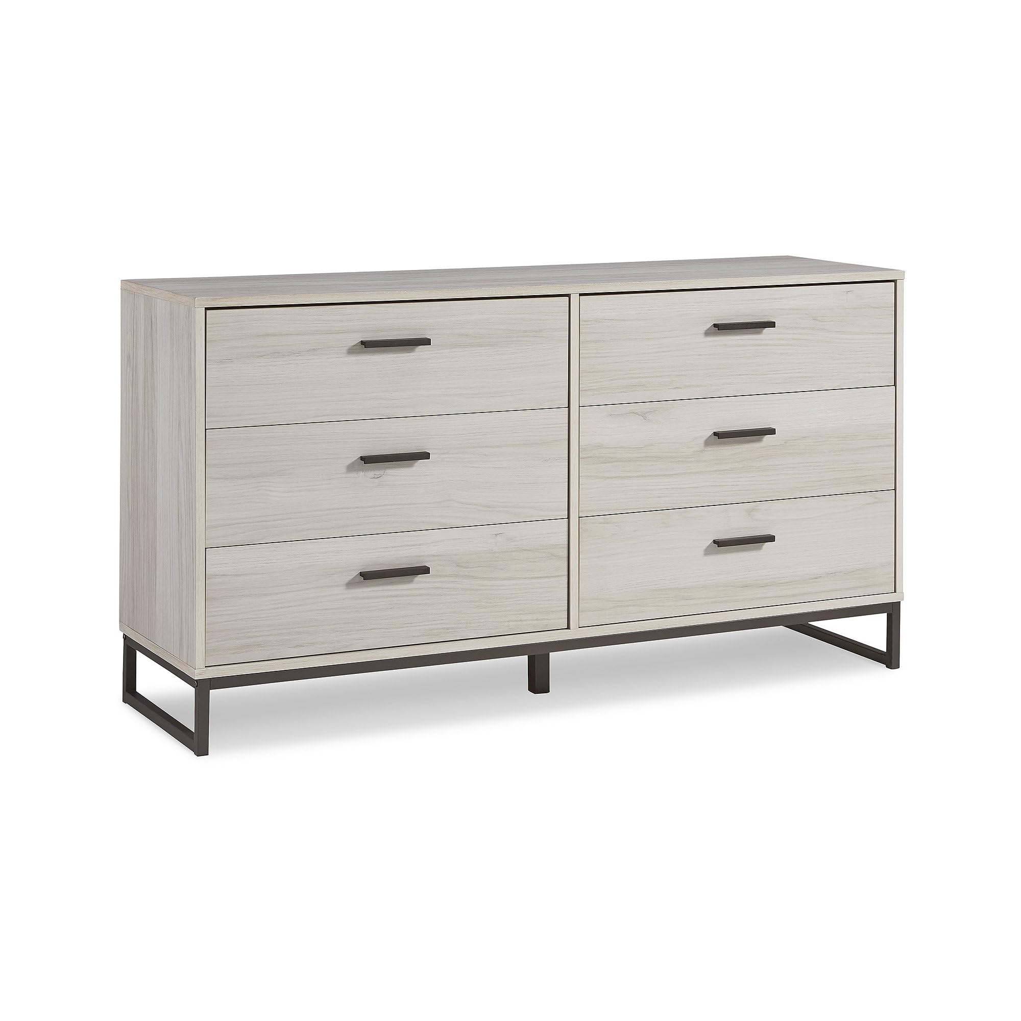 Signature Design by Ashley Socalle 6 Drawer 59 Dresser, Beige