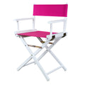 Casual Home 200-01/021-30 Director Chair 18 - Classic Height WhiteFrame/Magenta Canvas