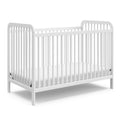 Storkcraft Pasadena 3-in-1 Convertible Crib (White) - GREENGUARD Gold Certified, Converts to Daybed and Toddler Bed, Fits Standa