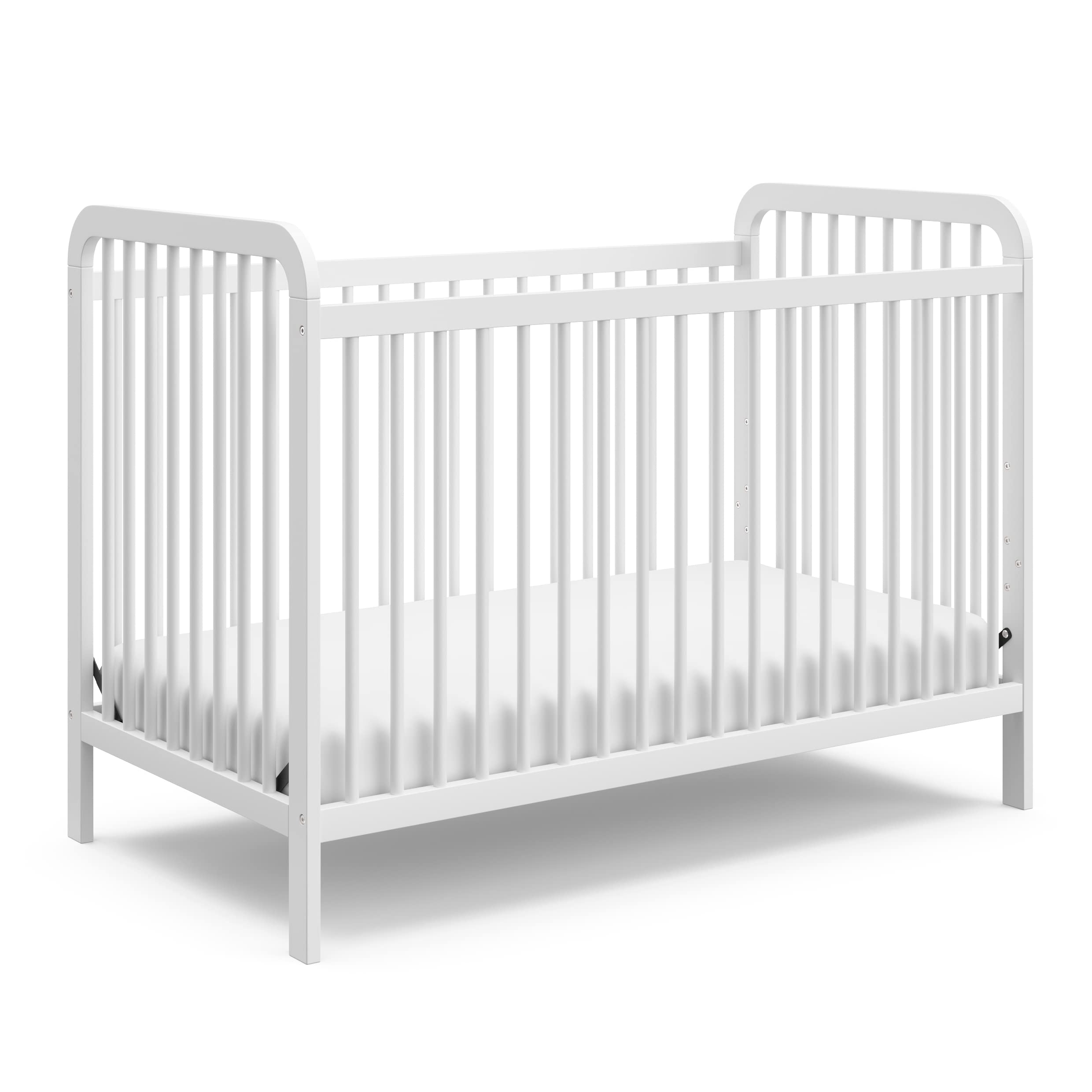 Storkcraft Pasadena 3-in-1 Convertible Crib (White) - GREENGUARD Gold Certified, Converts to Daybed and Toddler Bed, Fits Standa
