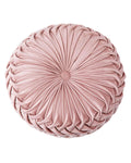 HLOVME Throw Pillow for Couch Decorative 3D Pumpkin Round Velvet Cushion for Sofa Bed Chair Floor 15X15, Pink