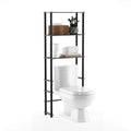 Furinno Turn-N-Tube with 3 Shelves Toilet Space Saver, French Oak Grey/Black