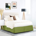 Nestl Calla Green Twin XL Bed Skirt - Twin XL Size Bed Skirt 14 Inch Drop - Brushed Microfiber Bed Skirts - Hotel Quality Pleate
