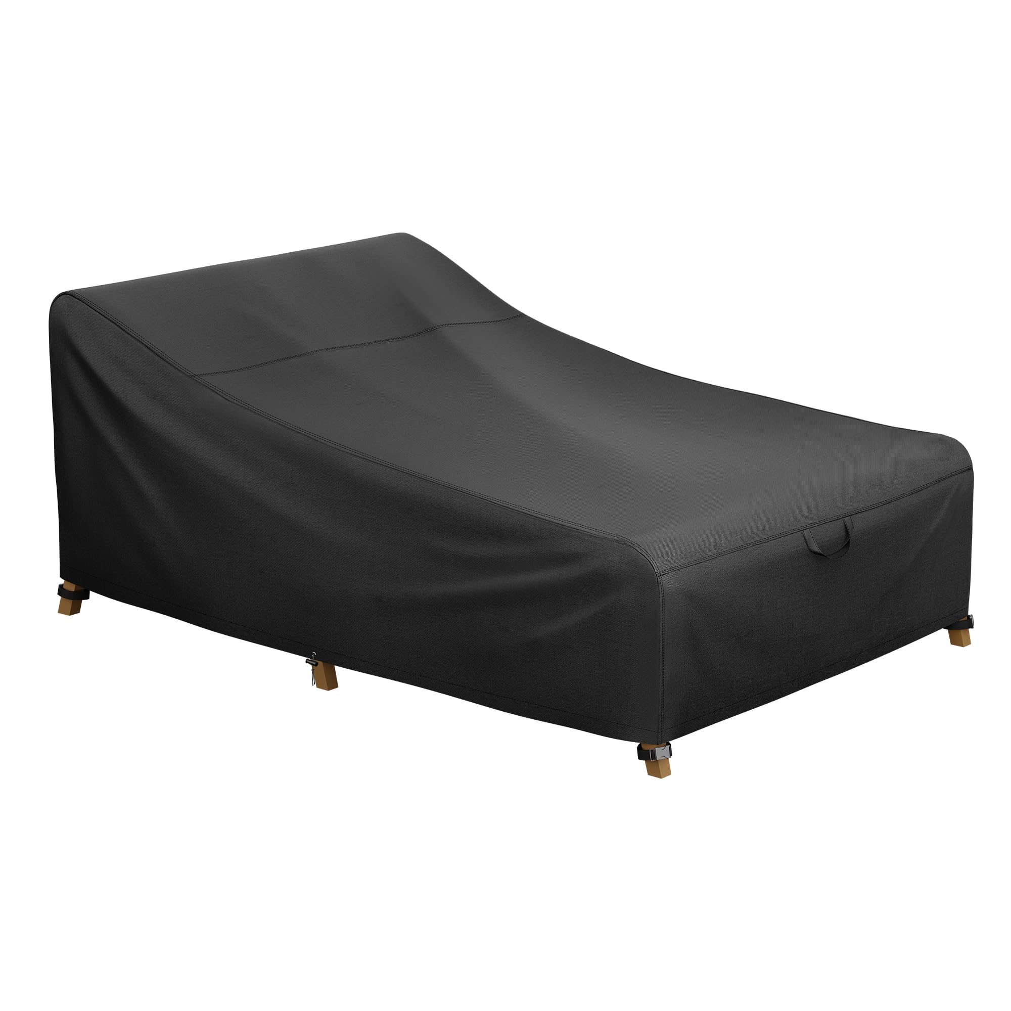 iBirdie Outdoor Double Wide Chaise Lounge Cover 82L x 57W x 32H inch Waterproof Patio Furniture Covers Lawn Pool Chair Cover 1 P