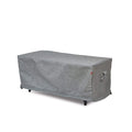 Shield Outdoor Platinum Polyester 56 x 36 Fire Table Cover in Gray Melange