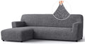 PAULATO BY GA.I.CO. Sectional Couch Cover - Chaise L-Shape Sofa Slipcover - Washable Corner Couch Covers - 1-Piece Form Fit Stre