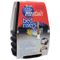 Emsco Group 93401 Home & Dorm Essentials 6 Bed Risers-4 pack-Black, Multicolor