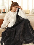 Electric Throw Blanket Heated Blanket Throw with 5 Heating Levels & 4 Hours Auto Off, 50x60 Heated Throw Blanket with ETL & FCC 