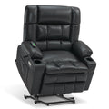 MCombo Dual Motor Wide Power Lift Recliner Chair for Elderly, Infinite Position Lay Flat Lift Chair with Heat and Massage for Se