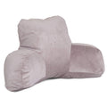 Majestic Home Goods Faux Suede Reading Pillow, Steel