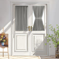 Vatge Door Curtains for Door Window - Short Curtain for French Door Patio Door and Sidelight Curtain Panel, 1 Panel, W25 x L40, 