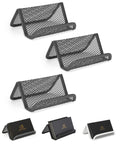 Mr. Pen- Metal Mesh Business Card Holders, 3 Pack, Grey, Metal Business Card Holder for Desk, Business Card Stand