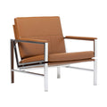 Studio Designs Atlas Modern Accent Chair with Padded Armrests - 29.5 W x 32 D x 33 H - Armchair for Home or Office - Caramel Bro