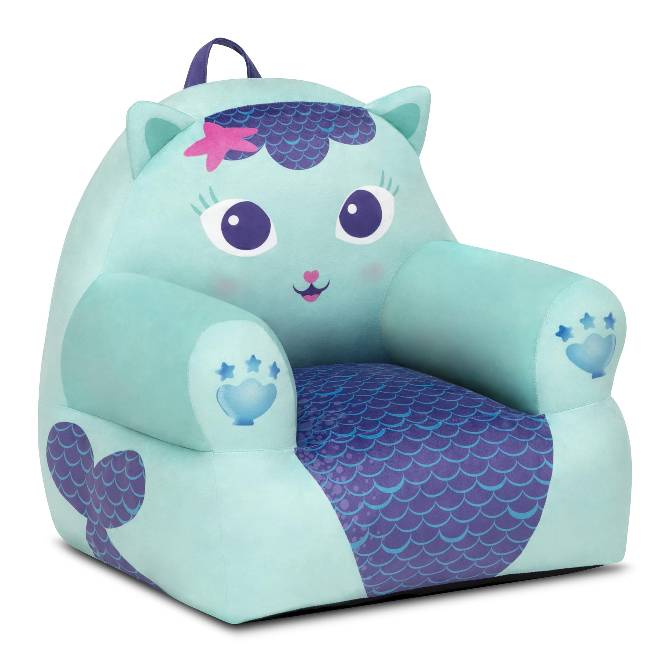 Delta Children - Gabbys Dollhouse Cozee Buddy Kids Chair, Blue