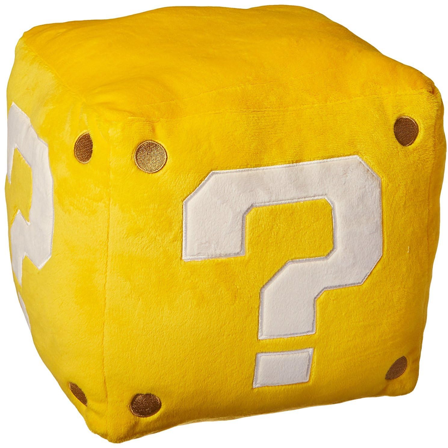 Little Buddy USA Super Mario Series 10 Large Coin Block Pillow Stuffed Plush