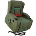 Best Choice Products PU Leather Electric Power Lift Chair, Recliner Massage Chair, Adjustable Furniture for Back, Legs w/ 3 Posi