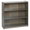 ECR4Kids Classic Bookcase, 36in, Adjustable Shelves, Grey Wash