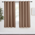 NICETOWN Grommet Top Blackout Curtain Panel, 55 inches Wide by 68 inches Long, 1 Piece, Cappuccino Color, Thermal Insulated Room