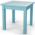 YEFU Oversize Outdoor Side Table, 18 Inch Outside Plastic Adirondack Side Table Weather Resistant, HIPS High Strength Poly Wood 