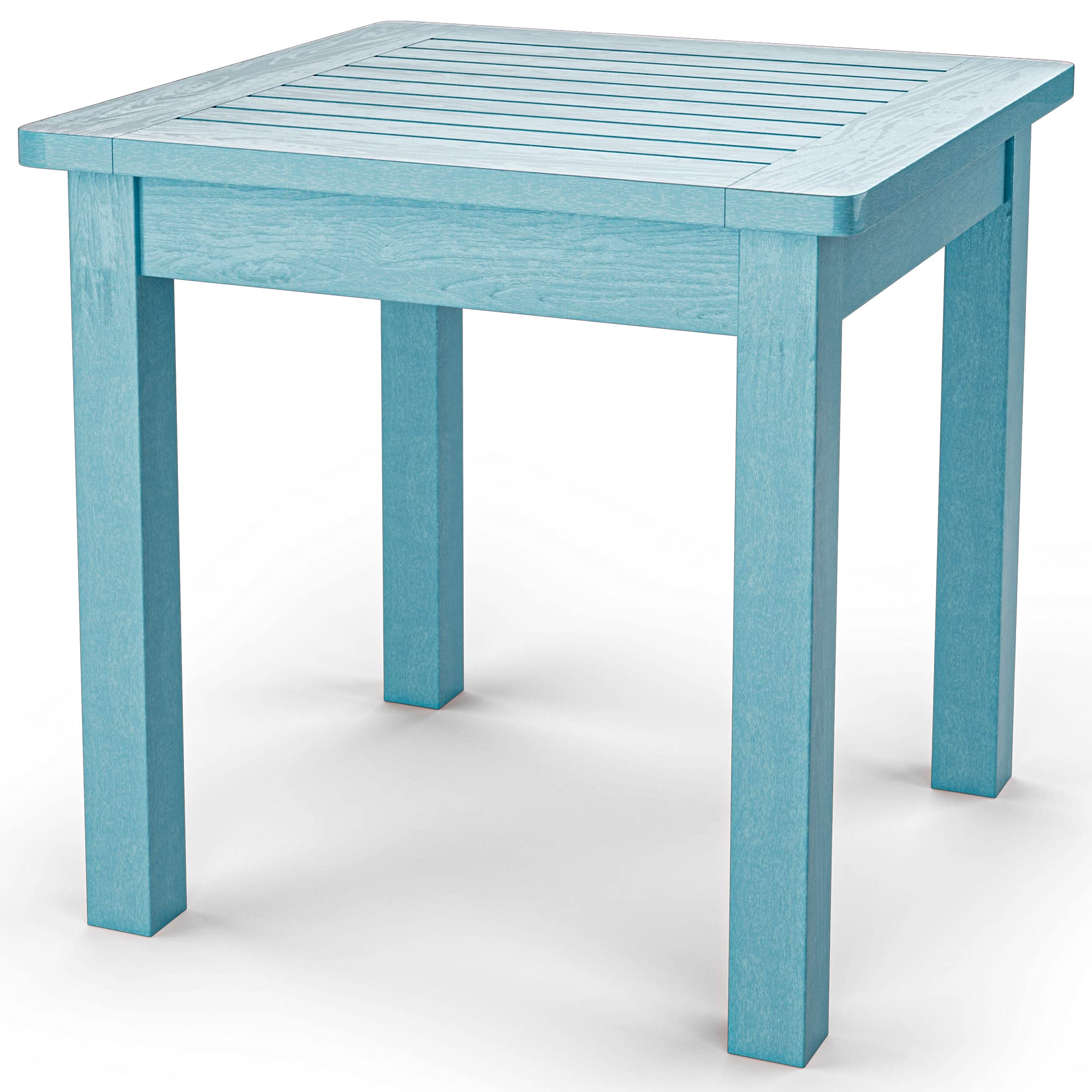 YEFU Oversize Outdoor Side Table, 18 Inch Outside Plastic Adirondack Side Table Weather Resistant, HIPS High Strength Poly Wood 