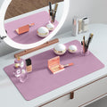 Makeup Mat for Vanity Top Protector, Cover Work Table Waterproof, Oilproof Dustproof Smooth and Soft, Purple 23.6x11.8from NemoH