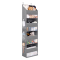 GRANNY SAYS 4-Shelf Over Door Hanging Organizer, Wall Mount Back of Door Hanging Organizers, Large Capacity Storage with Clear W