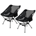 MOON LENCE 2 Pack Portable Camping Chairs Backpacking Chair - The 4th Generation Ultralight Folding Chair - Compact, Lightweight