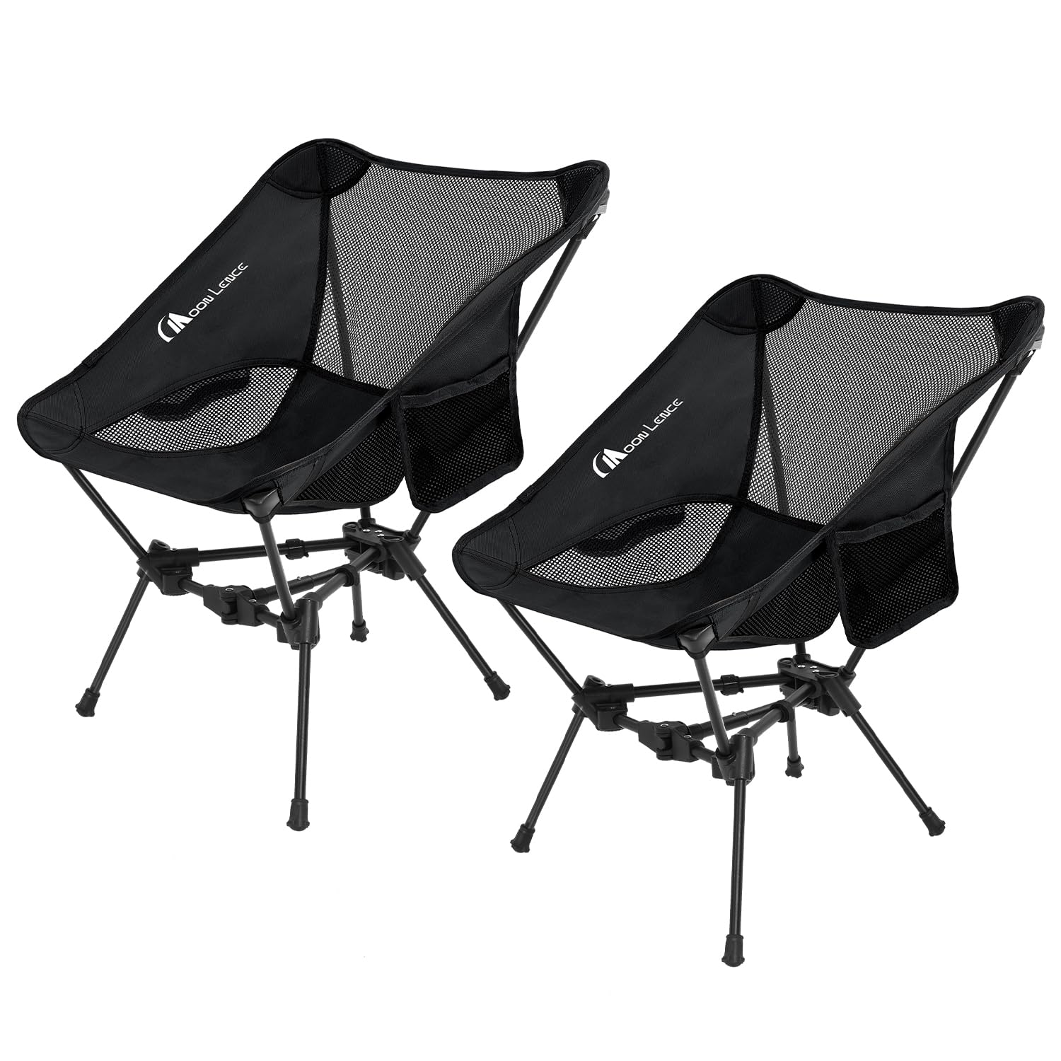 MOON LENCE 2 Pack Portable Camping Chairs Backpacking Chair - The 4th Generation Ultralight Folding Chair - Compact, Lightweight