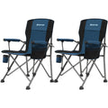 Camping Chair Hard Arm High Back Lawn Chair Heavy Duty with Cup Holder, for Camp, Fishing, Hiking, Outdoor, Carry Bag Included (